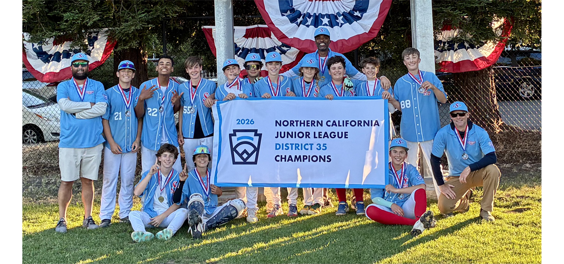 2026 Northern California Junior League District 35 Champions